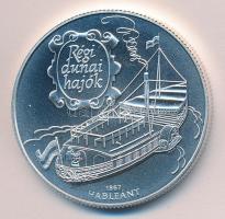 1995. 1000Ft Ag "Régi dunai hajók - Hableány" tanúsítvánnyal T:BU