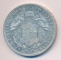 1869KB 1Ft Ag "Angyalos" T:2 ph. Tanúsítvánnyal