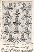 The 13 Martyrs of Arad, memorial card (EK)