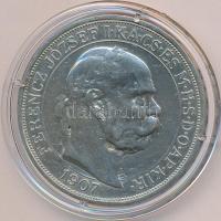 1907KB. 5K Ag "Koronázási évforduló" T:2- k. Tanúsítvánnyal