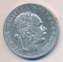 1882KB. 1Ft Ag "Ferenc József" T:2-/2 Tanúsítvánnyal