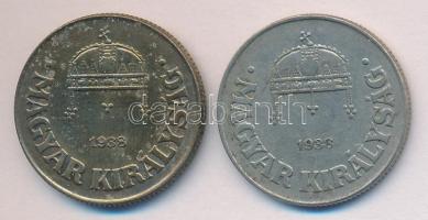 1938BP 50f (2x) T:2,2- Tanúsítvánnyal