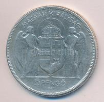 1939. 5P Ag "Horthy - jobbra" T:3 Tanúsítvánnyal