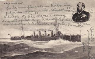 SMS Admiral Spaun, artist signed (EK)