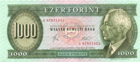 1983. 1000Ft "A" (2x) egymás utáni sorszámmal T:I-