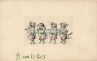 New year, pigs and cigarette (EK)