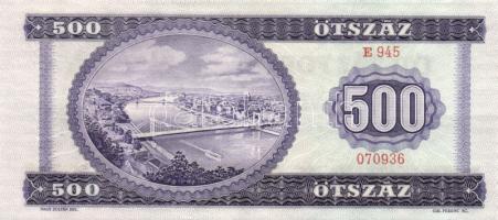 1969. 500Ft (2x) egymás utáni sorszámokkal T:I-