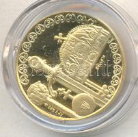 Sülle Mária 2000. "Magyar Millennium" aranyozott Ag(0.925) emlékérem (4,25g/23mm) T:PP