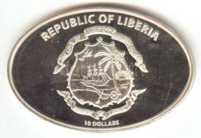 Libéria 2005. 10$ Ag "Titanic" T:PP Dísztokban, tanúsítvánnyal
Liberia 2005. 10 Dollars ag...