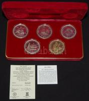 Man-sziget 1979. 1C Ag 5klf db "1000 éves Tynwald" szettben, díszdobozban T:PP Csak 10.000...