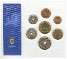 Dánia 2003-2005. 25ö-20K 7klf darab "Az utolsó Korona forgalmi pénzek" szettben T:1
Denmar...