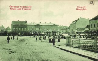 Fogaras market place, Hotel Mercur