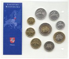 Litvánia 1991-2001. 1c-5L 9klf darab "Az utolsó Litas forgalmi pénzek" szettben T:1
Lithua...