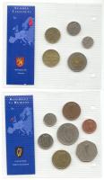 Finnország 1990-1998. 10p-10M 5klf darab "Az utolsó Márka forgalmi pénzek" szettben T:1,2 ...