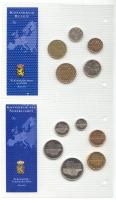 Belgium 1966-1991. 50c-20Fr 5klf darab "Az utolsó Frank forgalmi pénzek" szettben T:1,1- /...