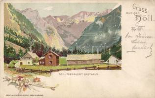 1898 Höll Hotel Schützenauer litho