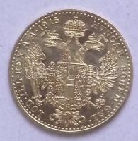 Ausztria 1915. 1D Au "Ferenc József" (3.49g) utánveret T:1
Austria 1915. 1 Ducat Au "...