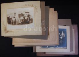 cca 1900 17 db nagyméretű, századfordulós tabló és csoportkép / Large group photos