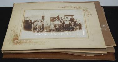 cca 1900 17 db nagyméretű, századfordulós tabló és csoportkép / Large group photos