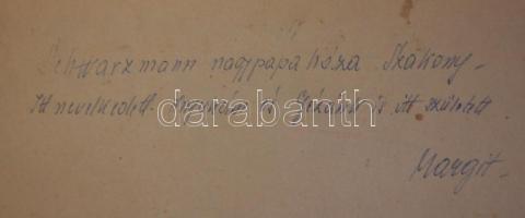 cca 1890 Szakony Schwartzmann ház fotó katonlapon 23x15 cm