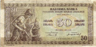 Jugoszlávia 1946. 50D T:IV + Maldív szigetek 1983. 2R + Litvánia 1980. 10L szükségpénz T:I Yugoslavia 1946. 50 Dinara C:VG + Maldives 1983. 2 Rufiyaa + Lithuania 1980. 10 Litu C:Unc