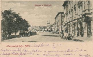 Marosvásárhely main square, shops