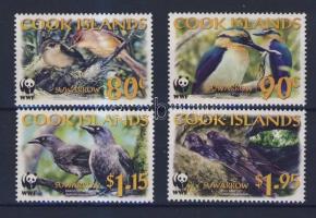 WWF Birds set + 4 FDC + mini-sheet set WWF Madarak sor + 4 FDC + kisívsor