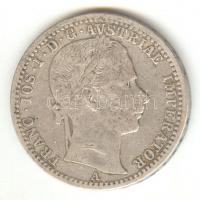 Ausztria 1862A 1/4Fl Ag T:3
Austria 1862A 1/4 Florin Ag C:F