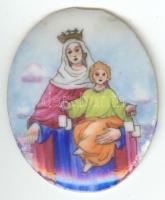 Miniatúra: Mária a kis Jézussal, porcelán, 4 cm