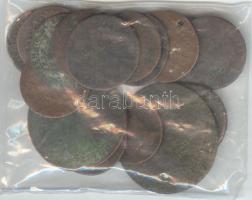 Ausztria 1781-1851. 16db rézkrajcár T:3,4 Austria 1781-1851. 16 pieces of copper Kreuzers C:F,VG
