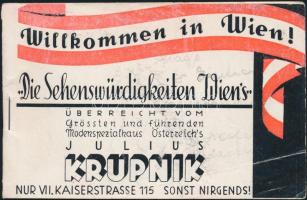 Vienna - 2 db régi képeslap, képeslapfüzetben