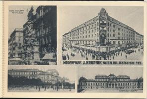 Vienna - 2 db régi képeslap, képeslapfüzetben