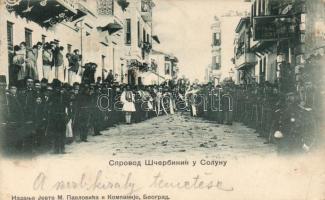 Belgrade the funeral of King Peter I (Rb)