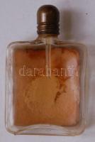 cca 1900 Parfümös üvegcse gobelin díszítéssel / 
Vintage parfume bottle with gobelin decoration 6x4c...