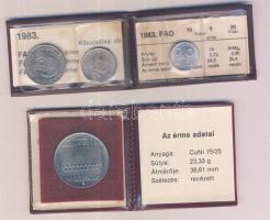 1983. "FAO" sor 20f, 5Ft, 10Ft eredeti plasztikcsomagolásban, tanúsítvánnyal T:BU + 1983. ...