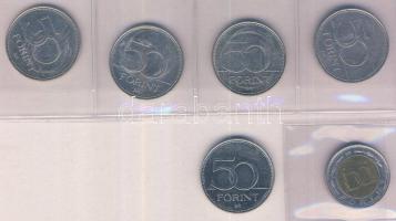 2002. 100Ft + 2004-2007. 50Ft (5x) klf motívumokkal T:1,2