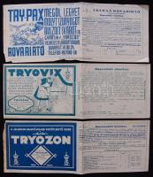 cca 1930 3 klf rovarirtó címke