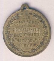 Ausztria 1900. Ferenc József 70. születésnapja Br emlékérem (33mm) T:2 f.
Austria 1900. 70th birthda...