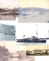 8 db. fotó dunai hajókról