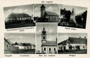 Szegvár Hangya, Gróf Károlyi Kornis-alapítványú zárda, Hősök szobra