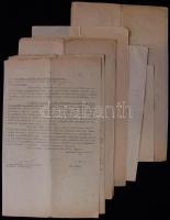 1942 Tájékoztató és különböző íratok a Magyar Királyi Honvédség tartalékos repülőgép-vezetők felvételéhez, (10 db) írat