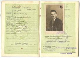 1933 Puhafedeles szövetborítású magyar útlevél / Hungarian passport