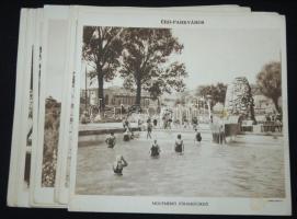 cca 1930 Érd-Parkváros 11 darab nagyméretű ismertető kép 20x18 cm