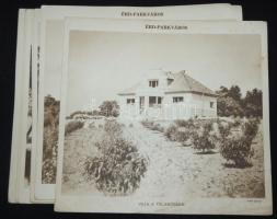 cca 1930 Érd-Parkváros 11 darab nagyméretű ismertető kép 20x18 cm