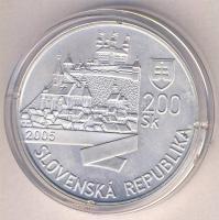 Szlovákia 2005. 200K Ag "Lipót" T:BU
Slovakia 2005. 200 Korun Ag "Leopold I" C:B...