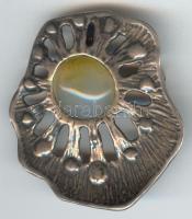 Ezüst (Ag) bross kőberakással /  Silver brooch with stone br: 9,8gr