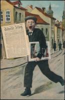 Ceske Budejovice, Budweis newspaper, leporellocard (EK)