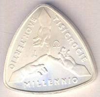 Szlovákia 2001. 500K Ag "Millennium" T:BU Slovakia 2001. 500 Korun Ag "Third Millennium" C:BU