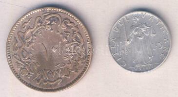 Vatikán 1952. 5L Al "XII. Pius" T:2 + Törökország 1865. (1277/4) 10P T:2-
Vatican 1952. 5 ...