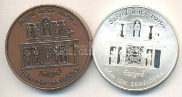 Fritz Mihály (1947-) 1998. "Dankó Pista Emlékéért Alapítvány" Br és ezüstözött fém emlékér...